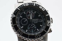 セイコー 7T62-0CV0 デイト クロノグラフ ラウンド シルバー クォーツ メンズ 腕時計 SEIKO_画像1