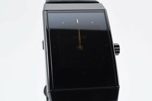  изменение ремень иметь Rado 196.0364.3 раунд черный кварц мужские наручные часы RADO