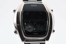 稼働品 シチズン C351-L16673 Y クロノグラフ スクエア シルバー クォーツ メンズ 腕時計 CITIZEN_画像2