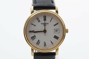 ティソ 46006R デイト ラウンド ゴールド クォーツ レディース 腕時計 TISSOT