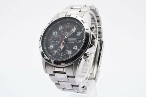  Seiko chronograph 7T92-0DC0 Date round silver quartz men's wristwatch SEIKO