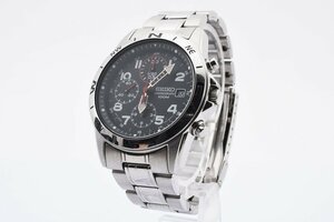 セイコー クロノグラフ 7T92-0DC0 デイト ラウンド シルバー クォーツ メンズ 腕時計 SEIKO