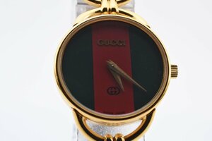 グッチ シェリー 6000L ラウンド ゴールド クォーツ レディース 腕時計 GUCCI