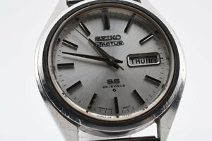 稼働品 セイコー ファイブ アクタス 616-7480 デイデイト ラウンド シルバー 自動巻き メンズ 腕時計 SEIKO