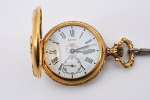  beautiful goods operation goods re tuck s pocket watch round Gold hand winding men's lady's wristwatch RETAX