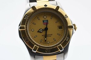  operation goods TAG Heuer round Date Gold quartz men's wristwatch TAGheuer