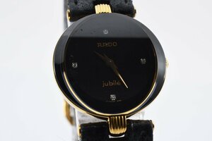  камень имеется Rado jubi Lee раунд Gold кварц женские наручные часы RADO