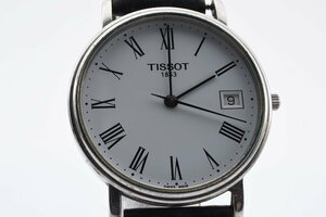 ティソ ラウンド 文字盤ホワイト デイト T870/970 クォーツ レディース 腕時計 TISSOT