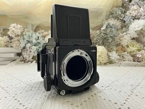 マミヤ　PB 6×7 ProS ウエストレベルファインダー/フィルムホルダー/SEKOR C 90mm f3.8 付　実動品