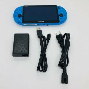 【ジャンク】PlayStation Vita アクア・ブルー PCH-2000ZA23　/PSVITA本体