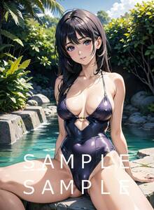 28 height slope beauty ... euphonium same person fan art anime game manga same person A4 illustration lustre paper A4 poster 