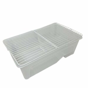  turtle breeding case ( middle ) [ white ]ta-torutab drainage . attaching cover attaching turtle. aquarium breeding case turtle breeding reptiles breeding case classification 100S NP-001-WH