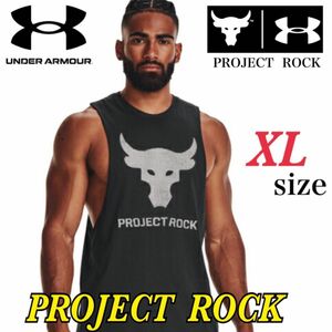 新品　アンダーアーマー　プロジェクトロック ブラフマブル ノースリーブ タンクトップ UNDER ARMOUR XLサイズ