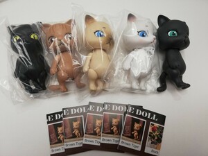 CAPSULE DOLL VOL.1 全5種 コンプリート 猫 カプセルドール ガチャ 箱付き