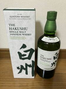 サントリー白州シングルモルトウイスキー700ml 未開封、新品箱付き　蒸溜所購入品