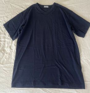 ヴィンテージ　中古　AD1999 comme des garons homme ネイビーTシャツ