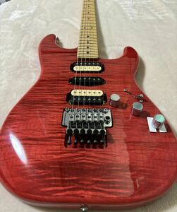 FenderMichiya Haruhata Stratocaster Maple Fingerboard Trans Pink