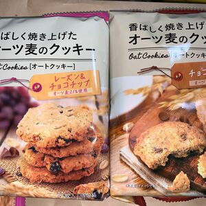 オーツ麦のクッキー チョコチップとレーズン&チョコチップ　各 【入数:11】合計22枚