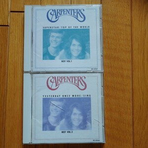 洋楽中古CD2枚組カーペンターズCARPENTERS BEST vol.1 vol.2 