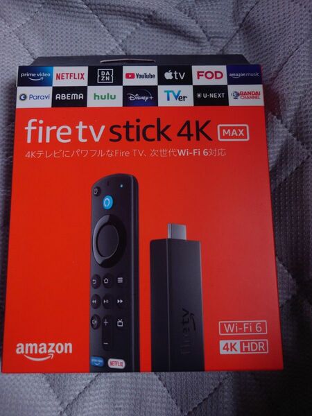 未使用　Amazon fireTV 4K MAX Alexa tv 新品 4KHDR wifi6