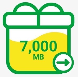 mineo マイネオ パケットギフト 約7GB