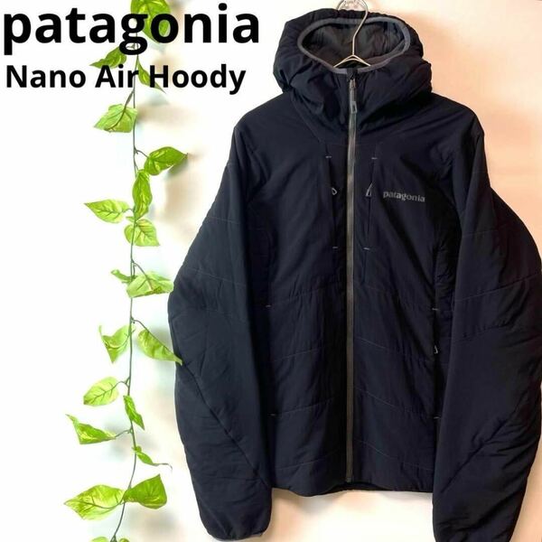 超人気 希少 patagonia パタゴニア ナノエアフーディー ナノエアジャケット アウター ブルゾン 黒ブラック S(M相当) メンズレディース