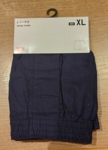 《新品》UNIQLO メンズ トランクス XLサイズ ネイビー 下着 パンツ 紳士物 ユニクロ c115/209