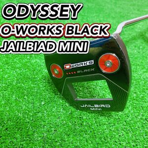 ODYSSEY ゴルフ パター O-WORKS BLACK JAILBIRD MINI オデッセイ ジェイルバード 希少 レア
