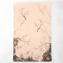 花柄プリントシフォンスカーフ ストール 薄くて通気性 日焼け止め効果 ピンク_画像3