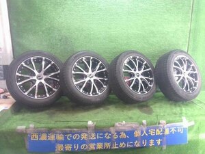 ハイエース タイヤホイール 225/50R18 DML4817 残り溝6mm 片べり有 B-WIN 18x7.5J/PCD139.7/IN35/6H D756 トレッド面ガリ有り 佐川4個口