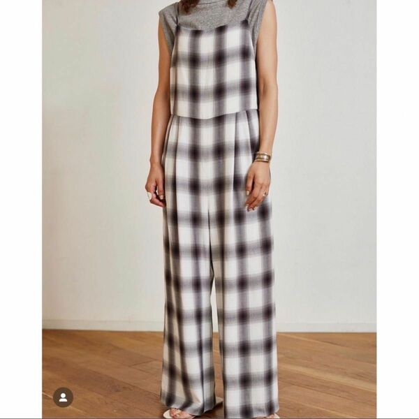 PHEENY "Rayon ombre check all-in-one"