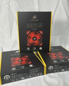 ML120 PRO LED Red CO-9050042-WW 3個セット レッド Corsair