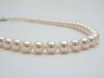 ◆◇MIKIMOTO ミキモト パール 真珠 ネックレス イヤリング 珠径/7mm SV金具 ケース付◇◆_画像8