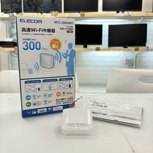 PC堂 ELECOM 高速Wi-Fi 中継機 WTC-300HWH MW00443