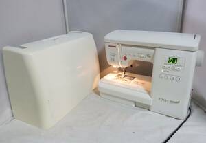 22JANOME Janome *MODEL843 type компьютер швейная машина *EQULEe прохладный CP4850* оттенок белого * специальный с футляром / подтверждение рабочего состояния OK