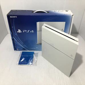 SONY PS4 本体 CUH-1100A ホワイト 箱付き【HDD500GB】FW10.01 動作良好 プレイステーション4 PlayStation4 白 ソニーの画像1