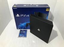 SONY PS4 Pro 本体 CUH-7100B ブラック 箱付き【HDD1TB】FW10.50 動作良好 プレイステーション4 PlayStation4 プロ 黒 ソニー_画像1