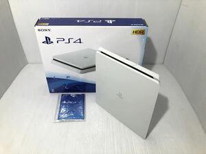 SONY PS4 本体 CUH-2200A ホワイト 薄型 箱付き【HDD500GB】FW9.60 動作良好 プレイステーション4 PlayStation4 白 ソニー