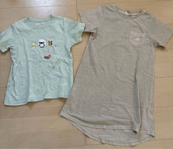 キッズ Tシャツ 半袖 ワンピース 120