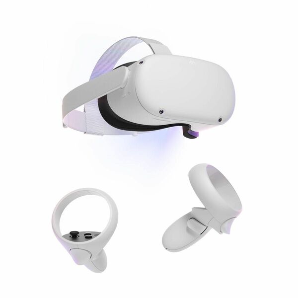 Meta Quest2 128gb 付属品 ストラップ付(elite) VRヘッドセット ゴーグル Oculus ライトグレー