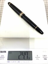 (1-9463)モンブラン MONTBLANC 万年筆 マイスターシュテュック 4810 ペン先14Ｋ M ブラックゴールド 筆記未確認 筆記用具【緑和堂】_画像10