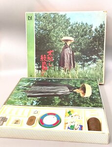 (1-10345)[ дерево ... следующий .]. шесть Sugoroku настольная игра Showa Retro Vintage /1986 год [ зеленый мир .]