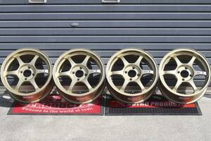 【美品】SSR TYPE-C 4H/100 15×6.5J +35 SPEEDSTAR　タイプC ゴールド 軽量 SSF