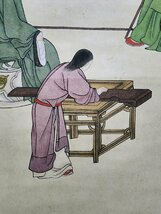 ■観心・時代旧蔵■C5887中国古書画 張大千 人物図 掛け軸 書画立軸 水墨中国画巻物 肉筆逸品 肉筆保証品_画像8