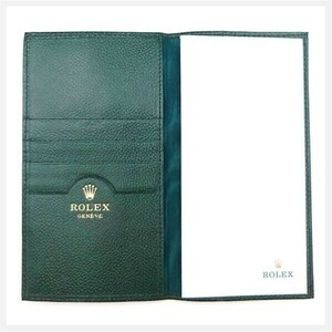  Rolex memo pad card-case notebook 1990~ Novelty * ROLEX case box booklet tag system wristwatch stand display 1908-B-01