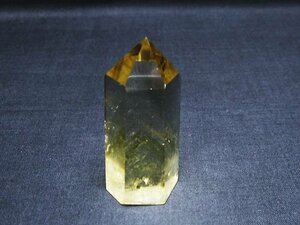誠安◆超レア最高級天然シトリン水晶六角柱[T61-13710]