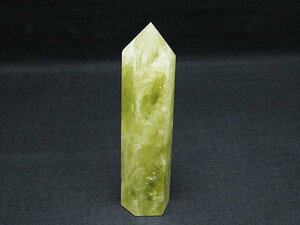 誠安◆天然石最高級品シトリン水晶六角柱[T61-13784]