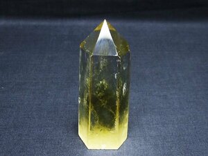 誠安◆天然石最高級品シトリン水晶六角柱[T61-13677]
