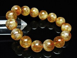 . cheap * ultimate goods natural AAA rainbow entering citrine bracele 14mm [T366-12472]