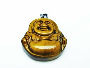 . cheap * ultimate goods natural AAA Tiger I * yellow . eyes stone cloth sack sama pendant [T186-1733]